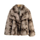 Damenmodejacke aus warmer Kunstfelloptik