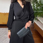 V-Neck Belted Wide-Leg Jumpsuit for Women