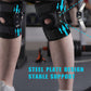 Stützende Sport-Kniebandage mit Doppelfeder & Silikon-Patella-Ring – Schutz bei Bewegung, Training & Wandern