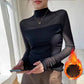 Damen Mock-Neck Mesh Top