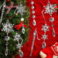 🎅🎄Winter-Neujahrs-Party-Zubehör-Set ❄️ Kristallene Weihnachts-Schneeflocken-Dekorationen