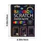 🎁Black-Friday-Mega-Angebot – 50 % Rabatt!🎨📓 Kreatives Regenbogen-Kratzbild-Notizbuch🌈✨