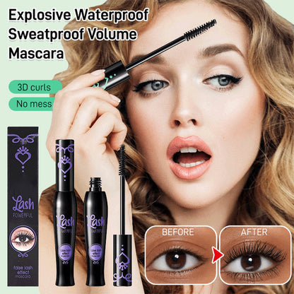 🎁✨HEIßER SALE 50% RABATT🔥 Wasserfeste schweißfeste Volumenwimperntusche (1 KAUFEN, 1 GRATIS)🎁🎁