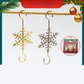 Christmas Snowflake Metal S-Shaped Hanging Ornament