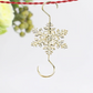 Christmas Snowflake Metal S-Shaped Hanging Ornament