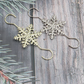 Christmas Snowflake Metal S-Shaped Hanging Ornament