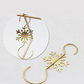 Christmas Snowflake Metal S-Shaped Hanging Ornament