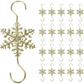 Christmas Snowflake Metal S-Shaped Hanging Ornament