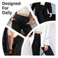 Damen-Freizeit-Yogahose mit hohem Bund aus Stretchmaterial in Uni-Farbe
