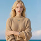 Women's Round-Neck Knitted Puff Sleeve Sweater