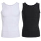 Einfarbiges Herren-Kompressions-Tanktop mit Bauchkontrolle