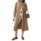 Einreihiger Trenchcoat mit Hemdkragen für Damen